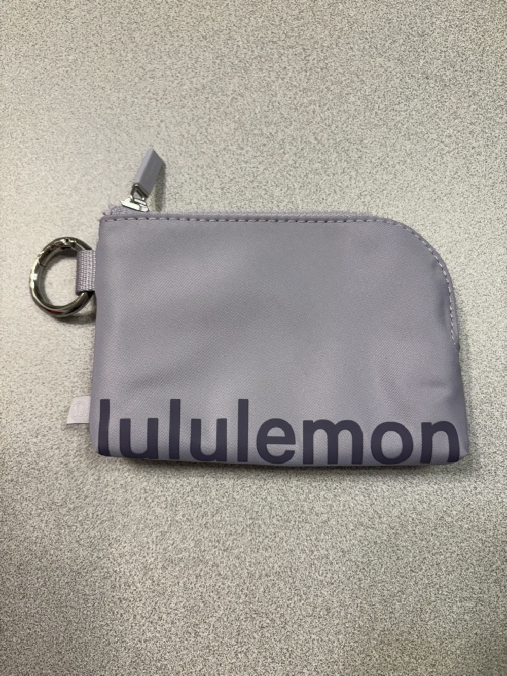 lululemon athletica Lavender Zip Key Pouch with Ring